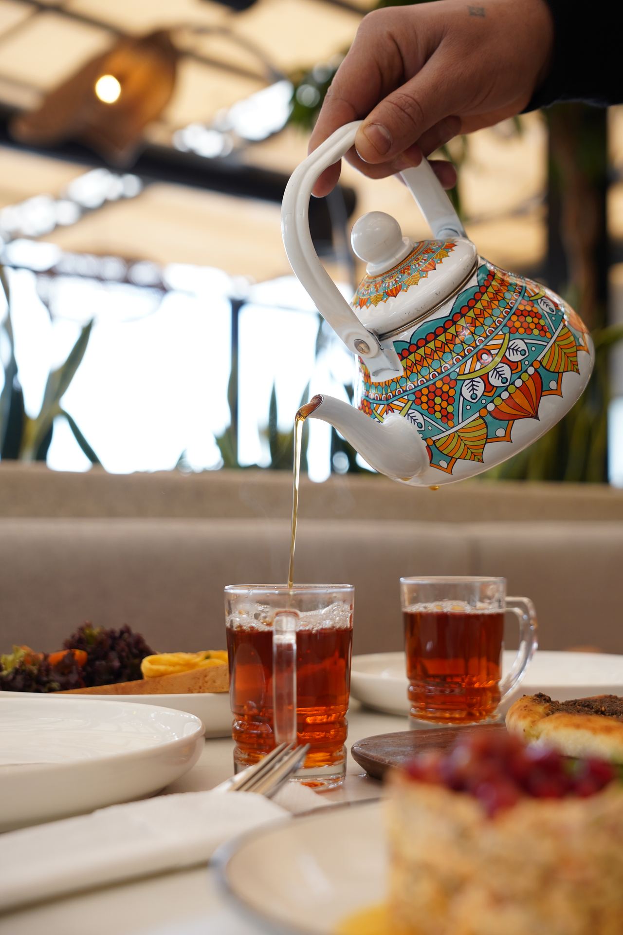 Arabic tea at Nasma
